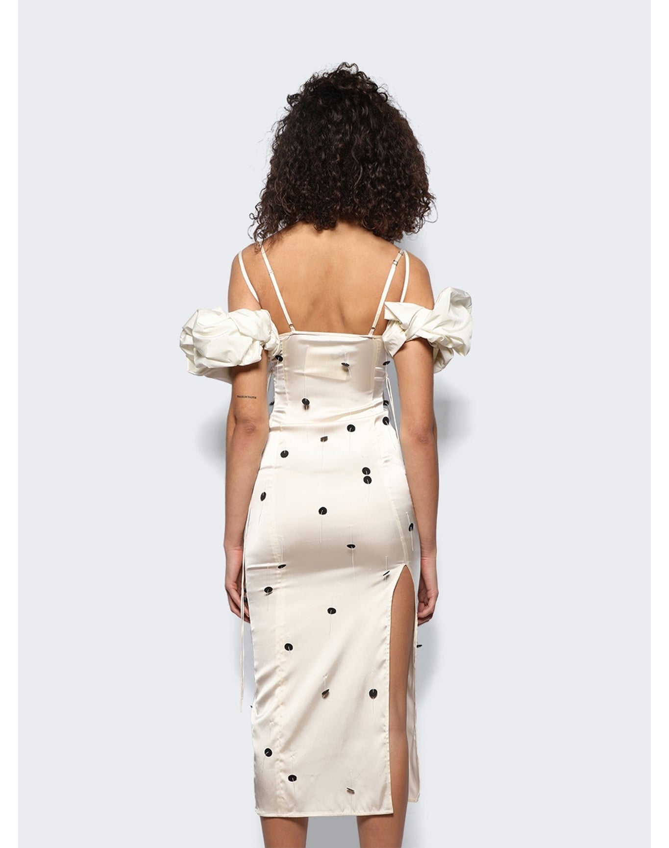 Jacquemus | Women | Robe Choucho Dress | Off White x Black Dots