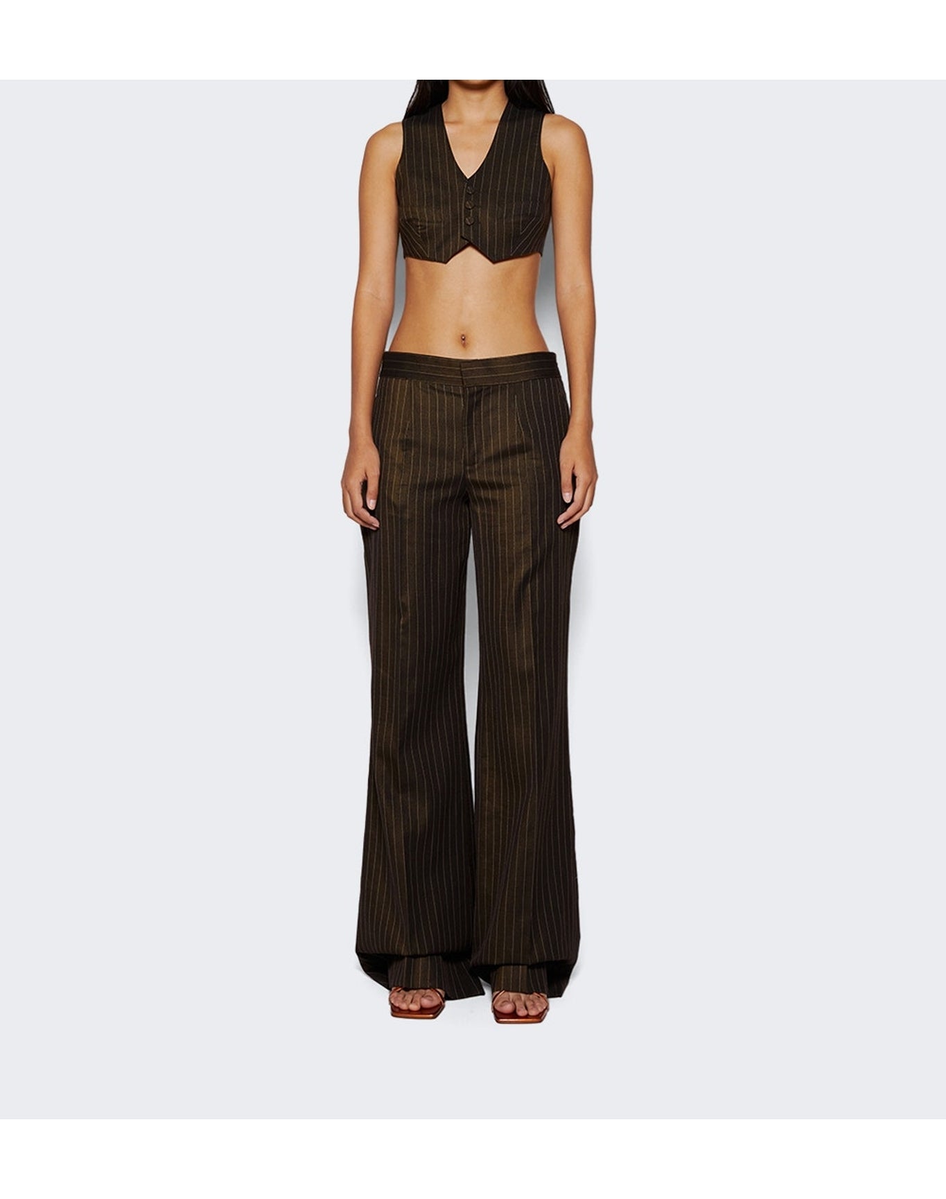 Jean Paul Gaultier | Women | Flare Trousers | Brown