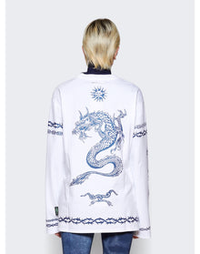 Jean Paul Gaultier | Women | Safe Sex Long Sleeve Top | White