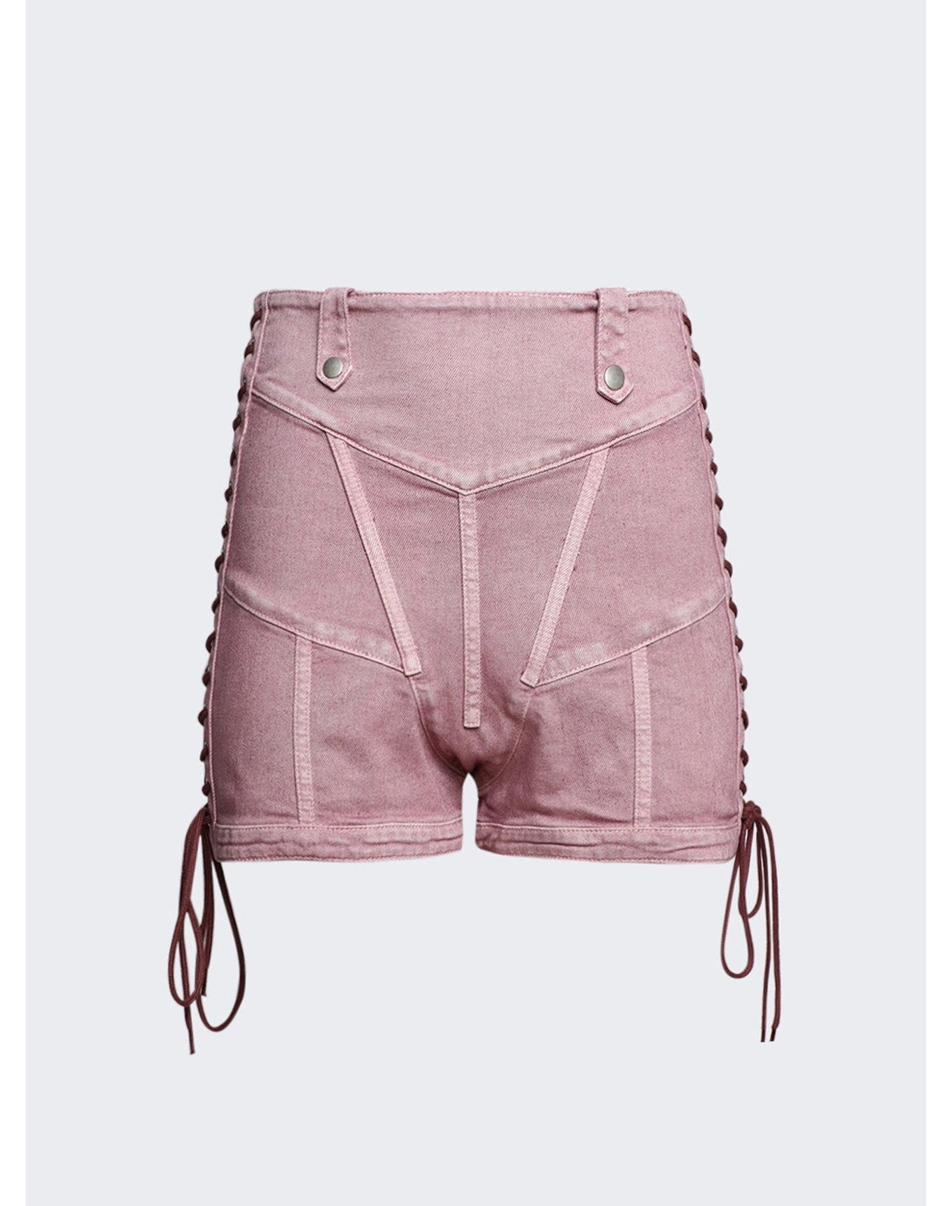 Jean Paul Gaultier x Knwls | Women | Washed Laced Mini Shorts | Lilac