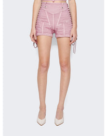 Jean Paul Gaultier x Knwls | Women | Washed Laced Mini Shorts | Lilac