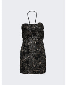 Johanna Ortiz | Women | Distinguished Avardians Mini Dress | Black Stripes x Silver