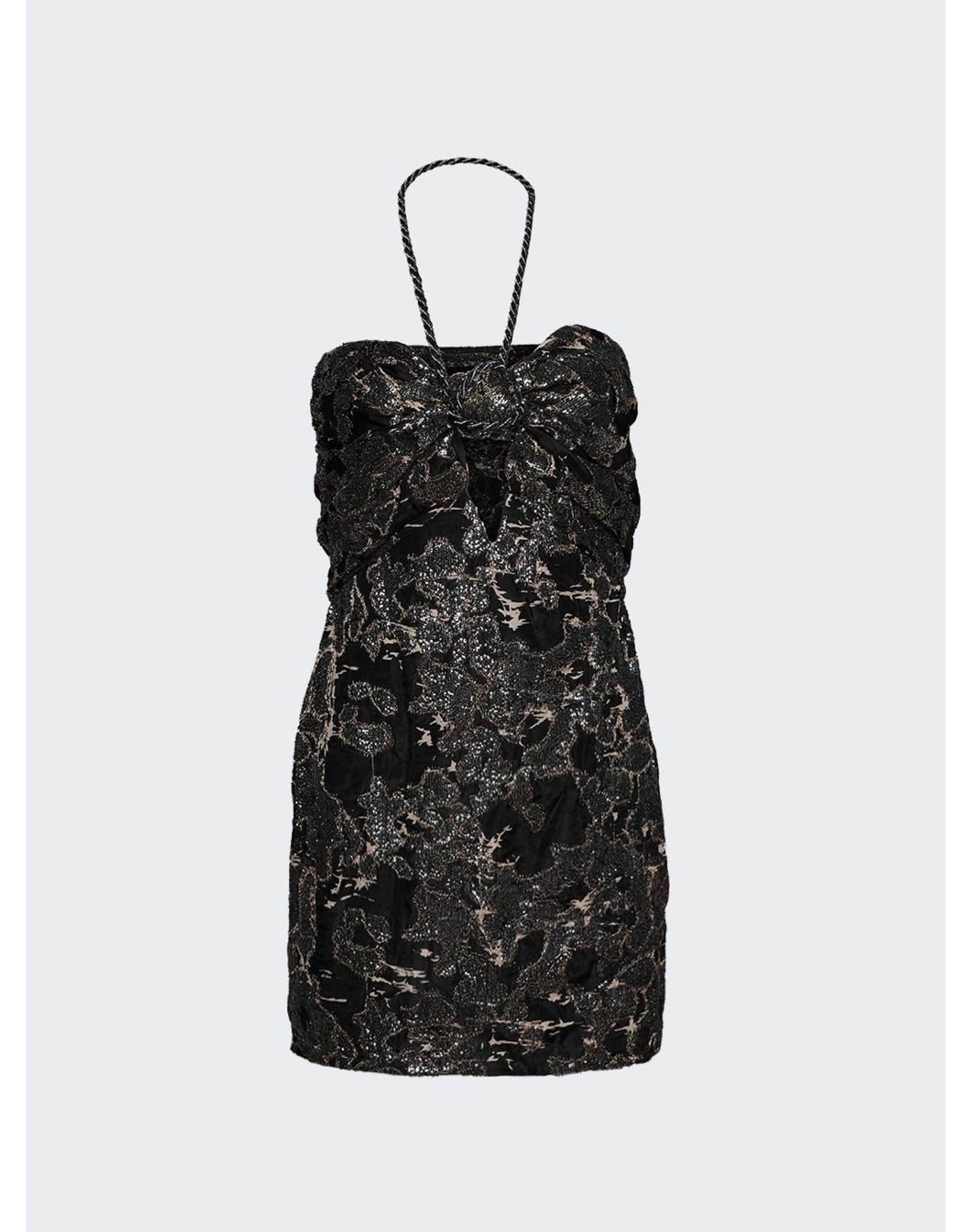 Johanna Ortiz | Women | Distinguished Avardians Mini Dress | Black Stripes x Silver