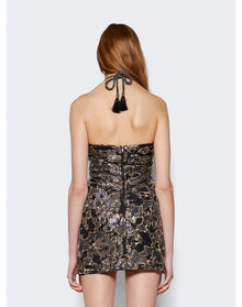 Johanna Ortiz | Women | Distinguished Avardians Mini Dress | Black Stripes x Silver
