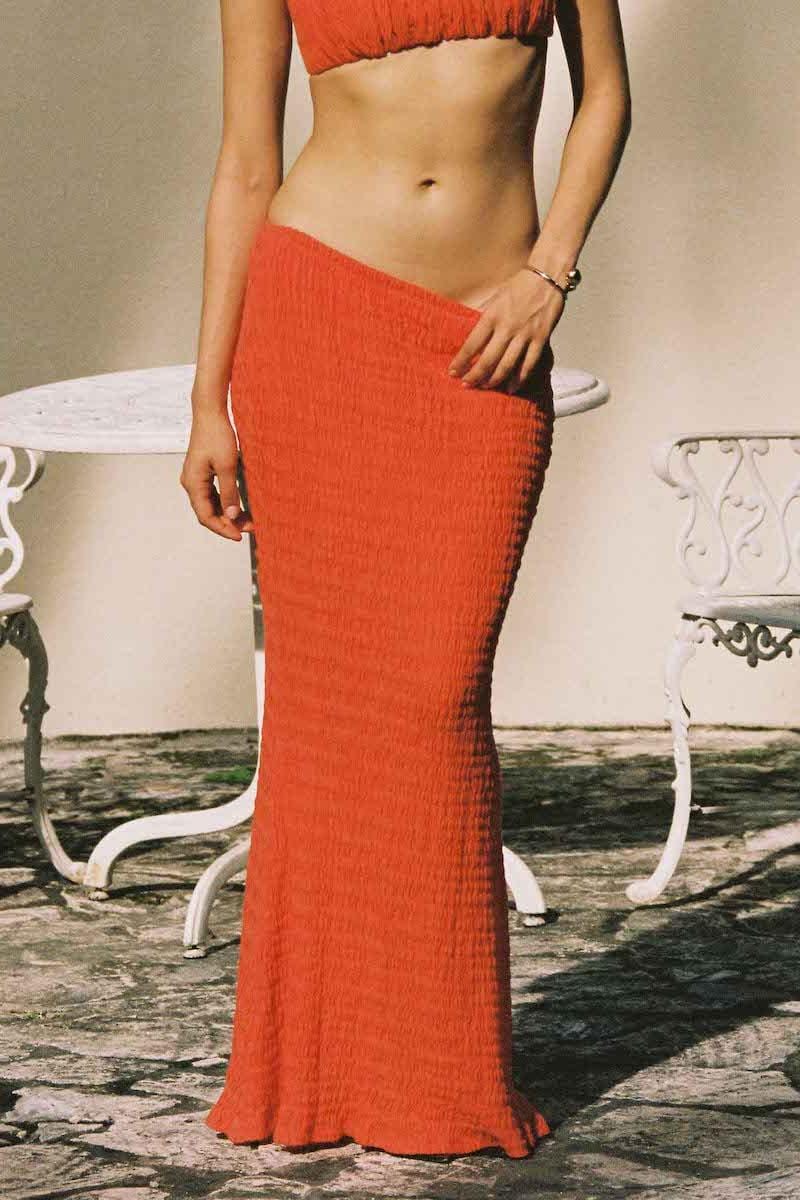 Natalia Skirt | Tangerine