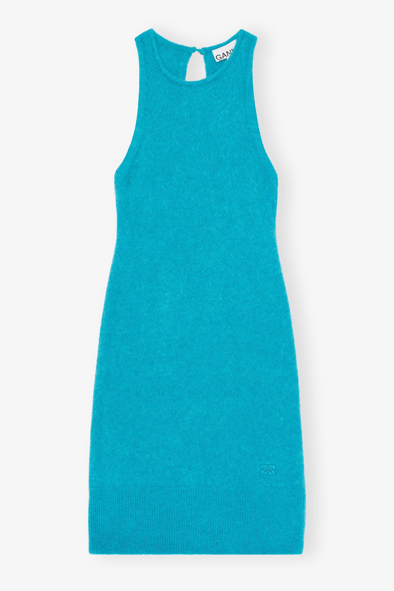 Brushed Aplaca Mini Dress | Blue Curacao