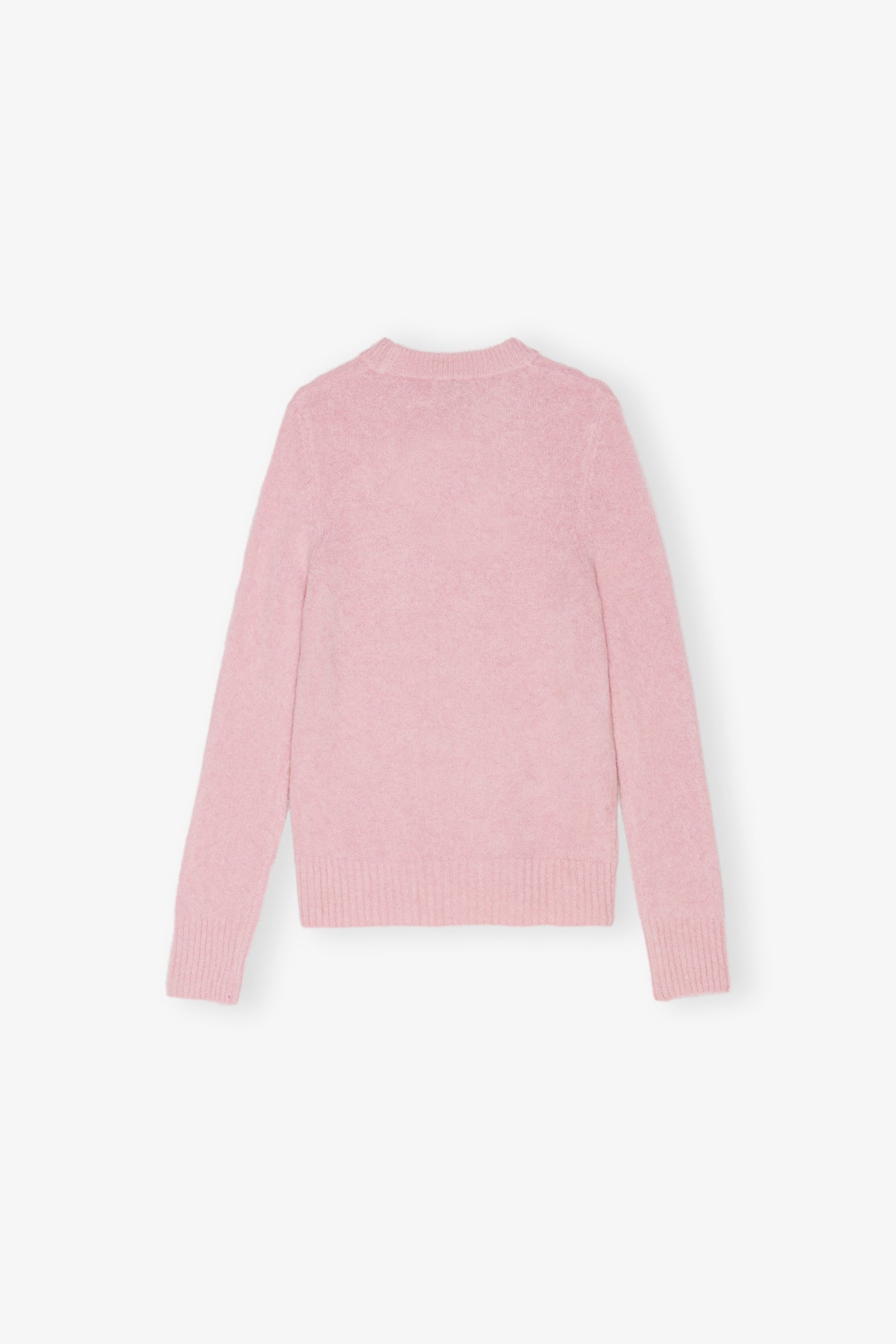 Brushed Alpaca O-Neck | Chalk Pink