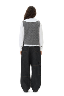 Wool Cashmere Cable Vest | Port Royale