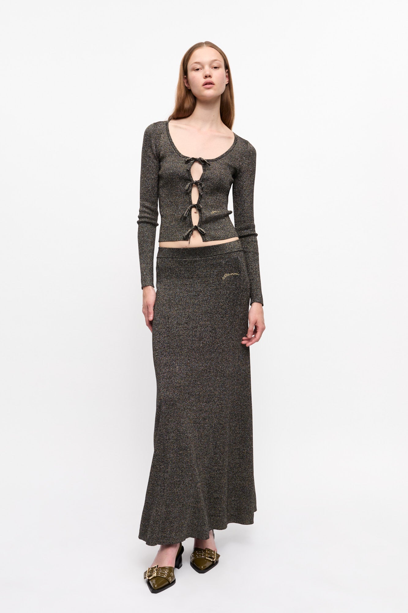 Light Sparkle Rib Blouse | Multicolour