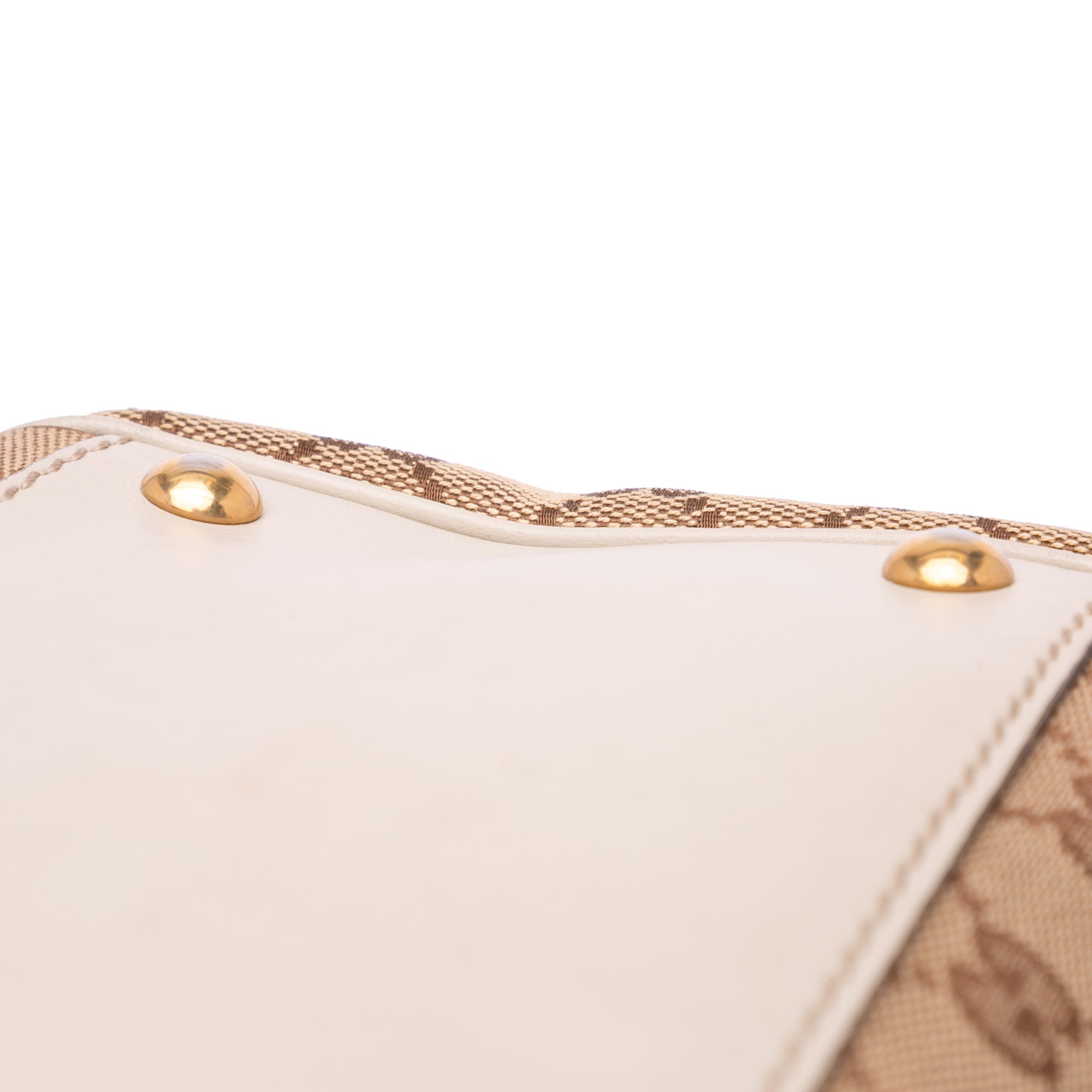 Gucci | Pre-Owned GG Canvas Scarlett Satchel | Brown/Beige/WhiteWhite