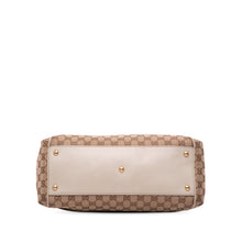 Gucci | Pre-Owned GG Canvas Scarlett Satchel | Brown/Beige/WhiteWhite