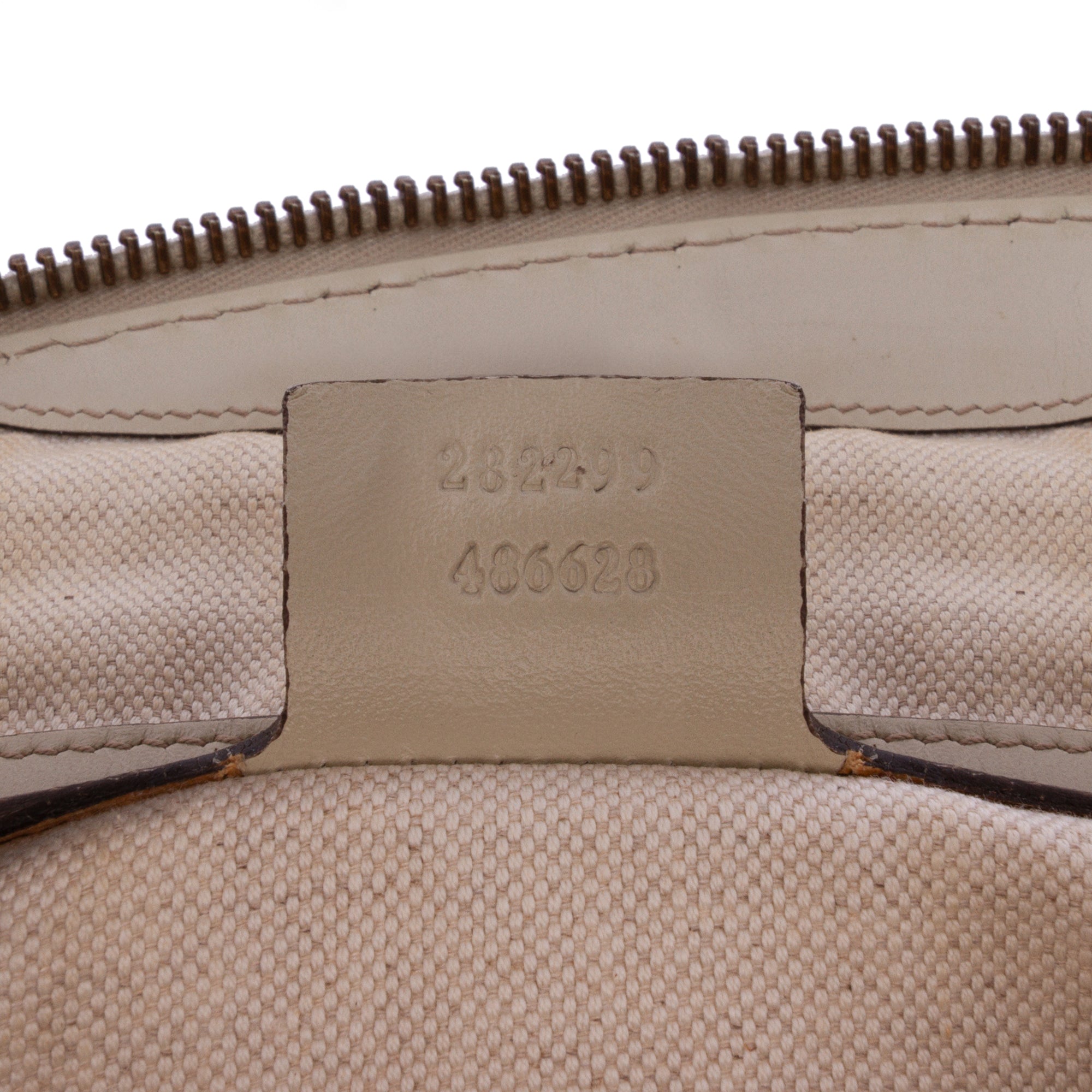 Gucci | Pre-Owned GG Canvas Scarlett Satchel | Brown/Beige/WhiteWhite