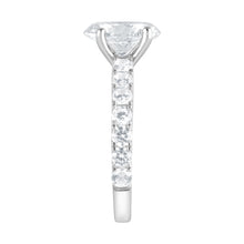 Womens | Bridal Set | 14K White Gold | 5 CTW Oval Cut Lab Grown Diamond | G-SI