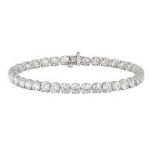 Womens | Tennis Bracelet | 14K White Gold | 13 CTW Round Cut Lab Grown Diamond | F-VS