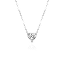 Womens | Pendant Necklace | 14K White Gold | 1.25 CTW Heart Shape Lab Grown Diamond | G-VS-SI1