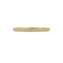 Womens | Wedding Band | 18K Yellow Gold | 0.15 CTW Round Cut Lab Grown Diamond | F-VS2