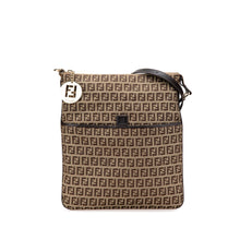 Fendi | Pre-Owned Zucchino Canvas Crossbody | Brown/Light Brown