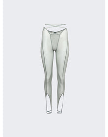 KNWLS | Women | Trouser With Underwear Finishings | Sage Green