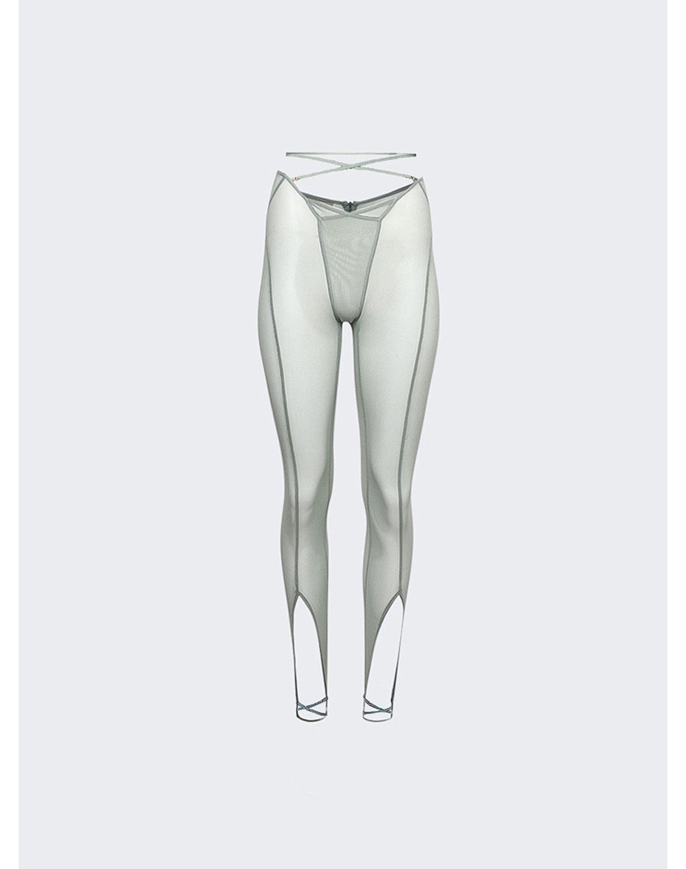 KNWLS | Women | Trouser With Underwear Finishings | Sage Green