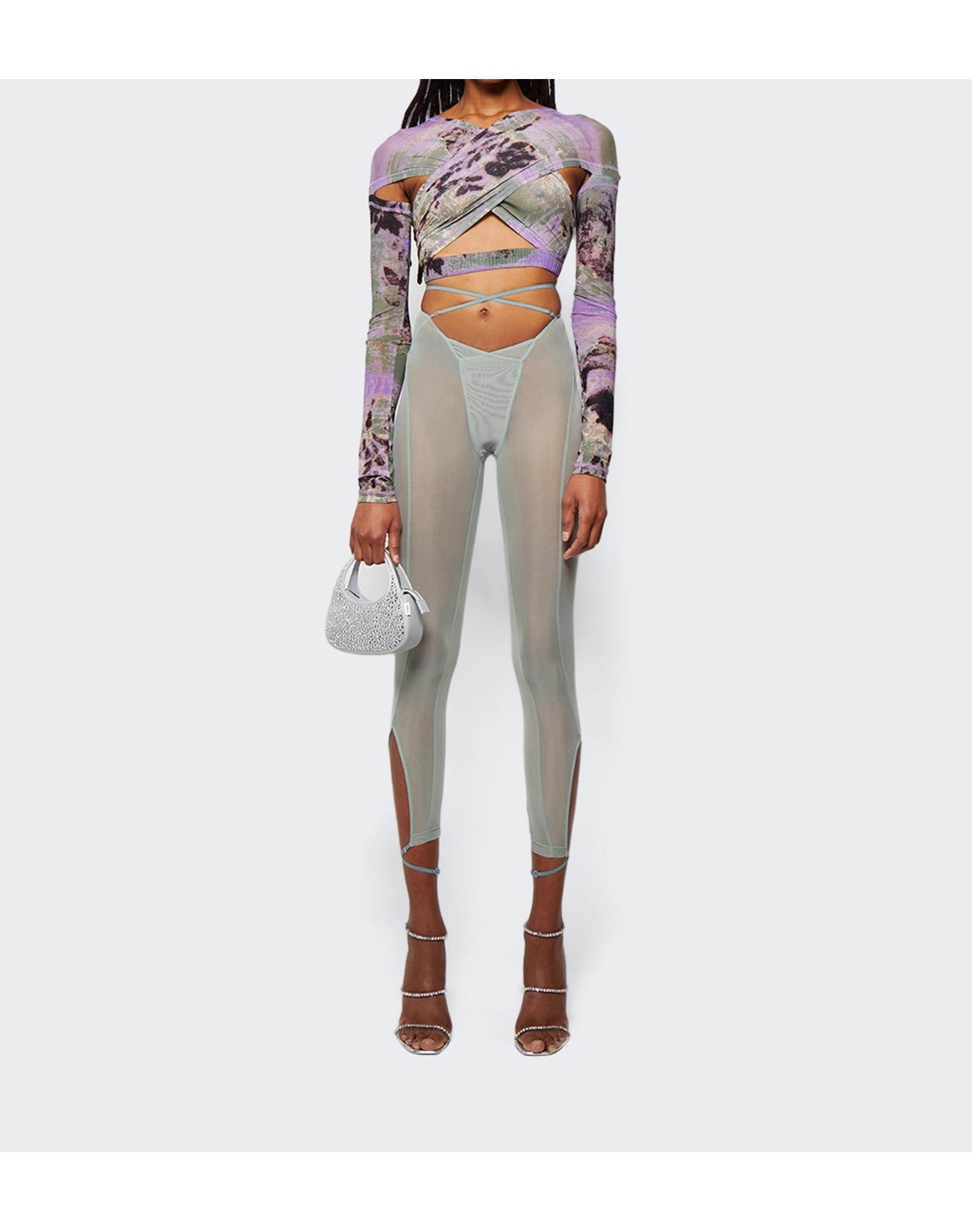 KNWLS | Women | Trouser With Underwear Finishings | Sage Green