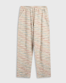 Striped textured straight leg pant- unisex fashion bottoms for men & women by Krost.