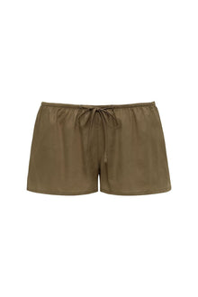 Low Rise Drawstring Short | Khaki