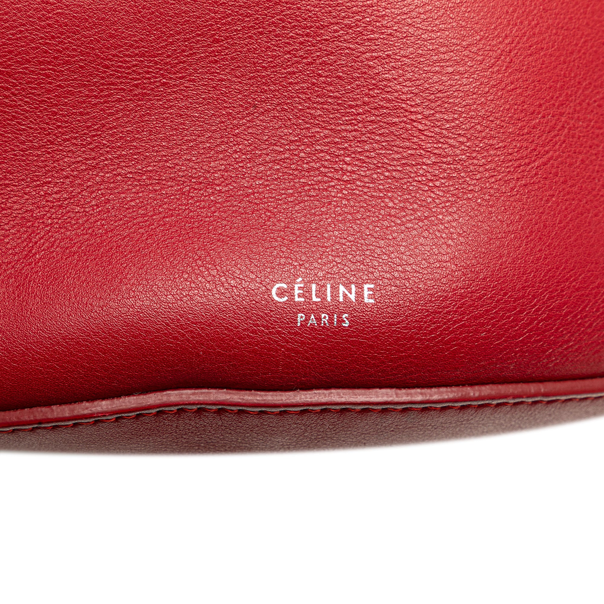 Celine | Pre-Owned Leather Big Bag Bucket Crossbody - I | Red