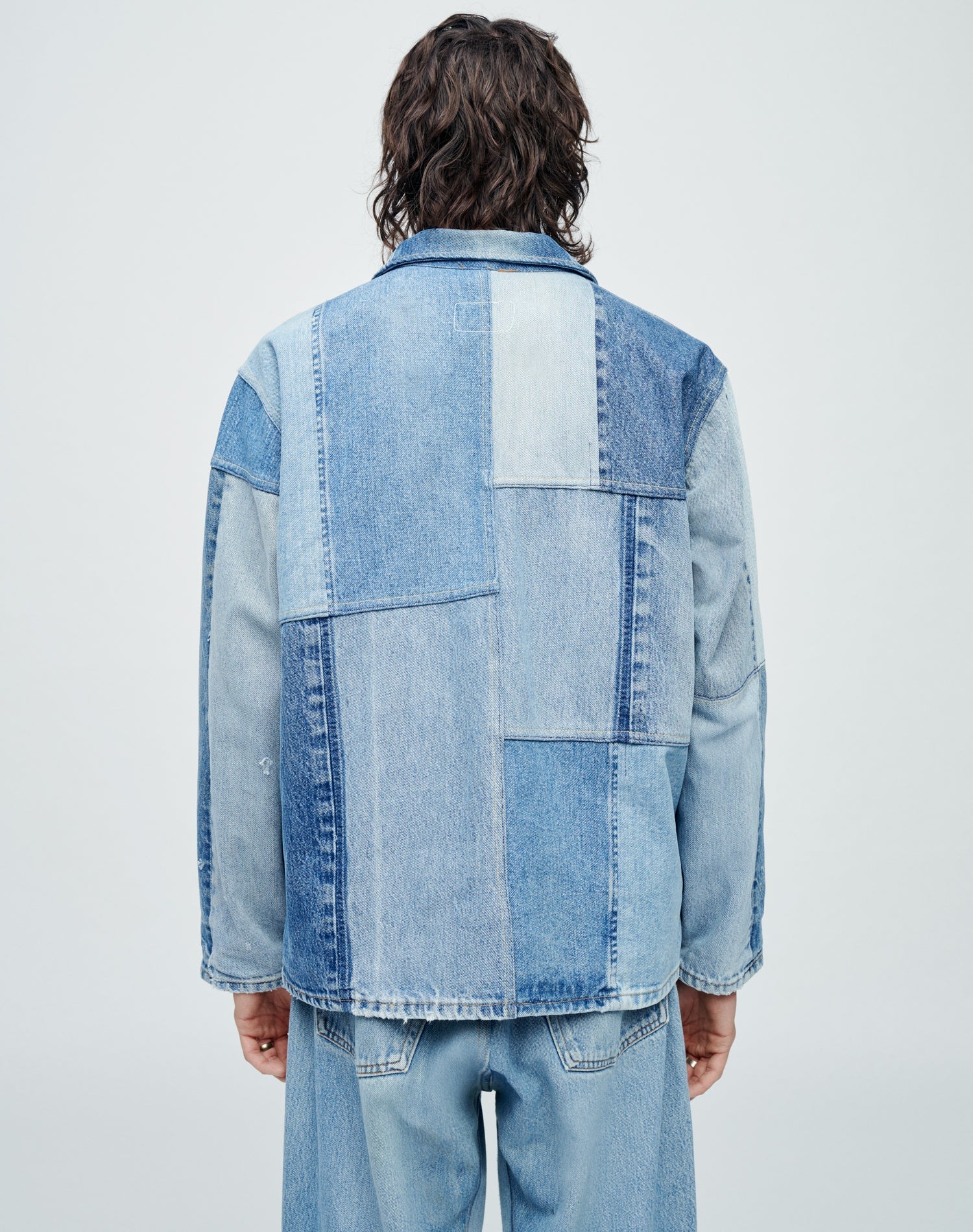 Mens | Upcycled Vintage | Levi's Quilted Barn Jacket | One-of-a-kind | Assorted Indigo