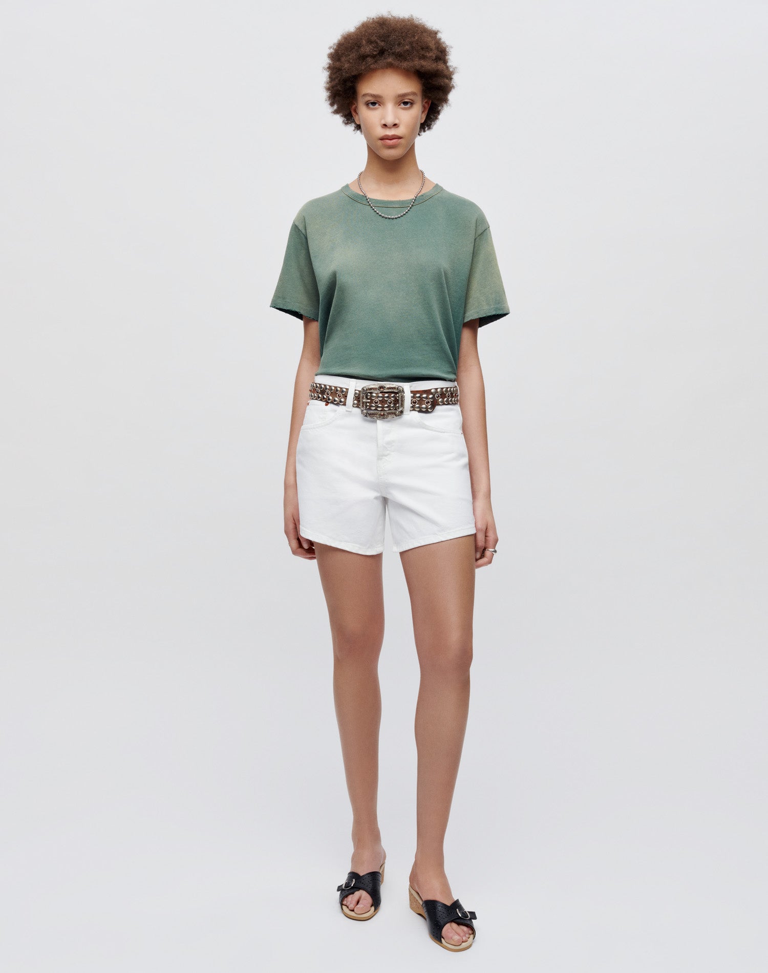Mens | Hanes Loose Tee | Sun Faded Forest Green