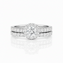 1.50 CT Round Natural Diamond | Bridal Set Ring | 14K White Gold | I Color | I1 Clarity