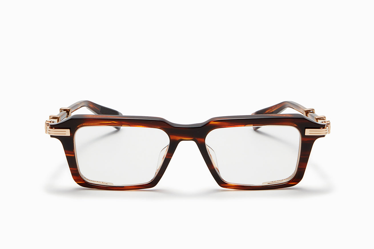 Unisex | Legion - III Optical | Brown Swirl - White Gold | Clear