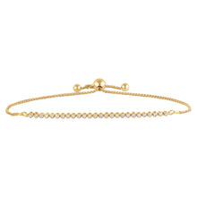 Womens | 0.25 CT Round Cut Lab Grown Diamond | Bracelet | Yellow Gold Plated Sterling Silver | J-SI-I1