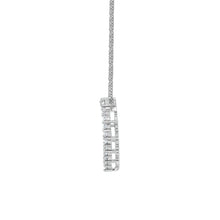 Womens | 1.00 CT Round Cut Lab Grown Accent Diamond | Heart Pendant Necklace | 14K White Gold | J-K-I1-I2