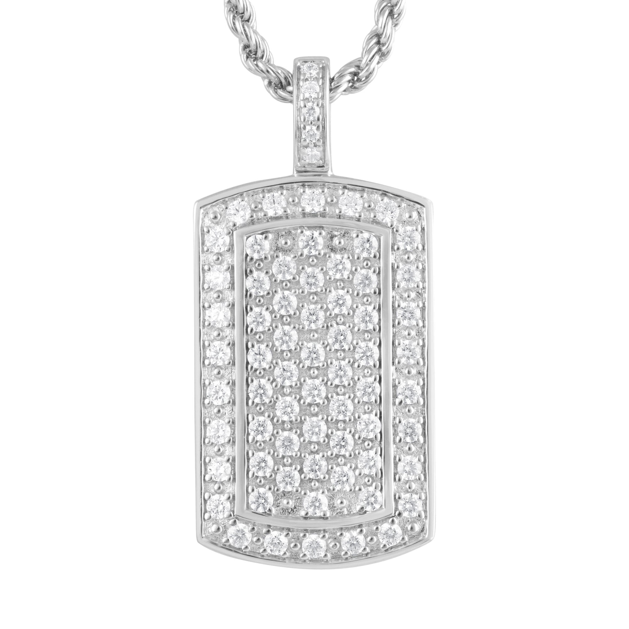 2.00 CT Round Lab-Grown Diamond | Pendant Set | 14K White Gold | F Color | VS Clarity