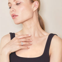 Womens | 2.00 CT Round Cut Lab Grown Accent Diamond | Engagement Ring | 14K White Gold | G-VS