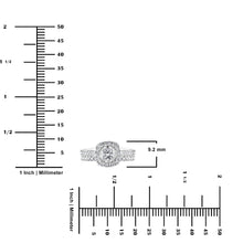 Womens | 1.00 CT Round Cut Lab Grown Accent Diamond | Bridal Set | 10K White Gold | H-I-SI3/I1