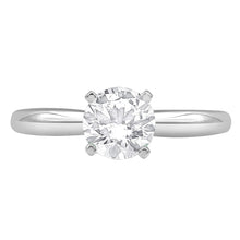 Womens | 1.25 CT Round Cut Lab Grown Diamond | Solitaire Engagement Ring | 14K White Gold | I-I1