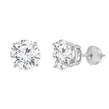 Womens | 1.75 CT Round Cut Lab Grown Diamond | Solitaire Stud | 14K White Gold | I-I1