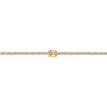 10.00 CT Round Lab-Grown Diamond | Tennis Necklace | 18K Yellow Gold | F Color | VS Clarity