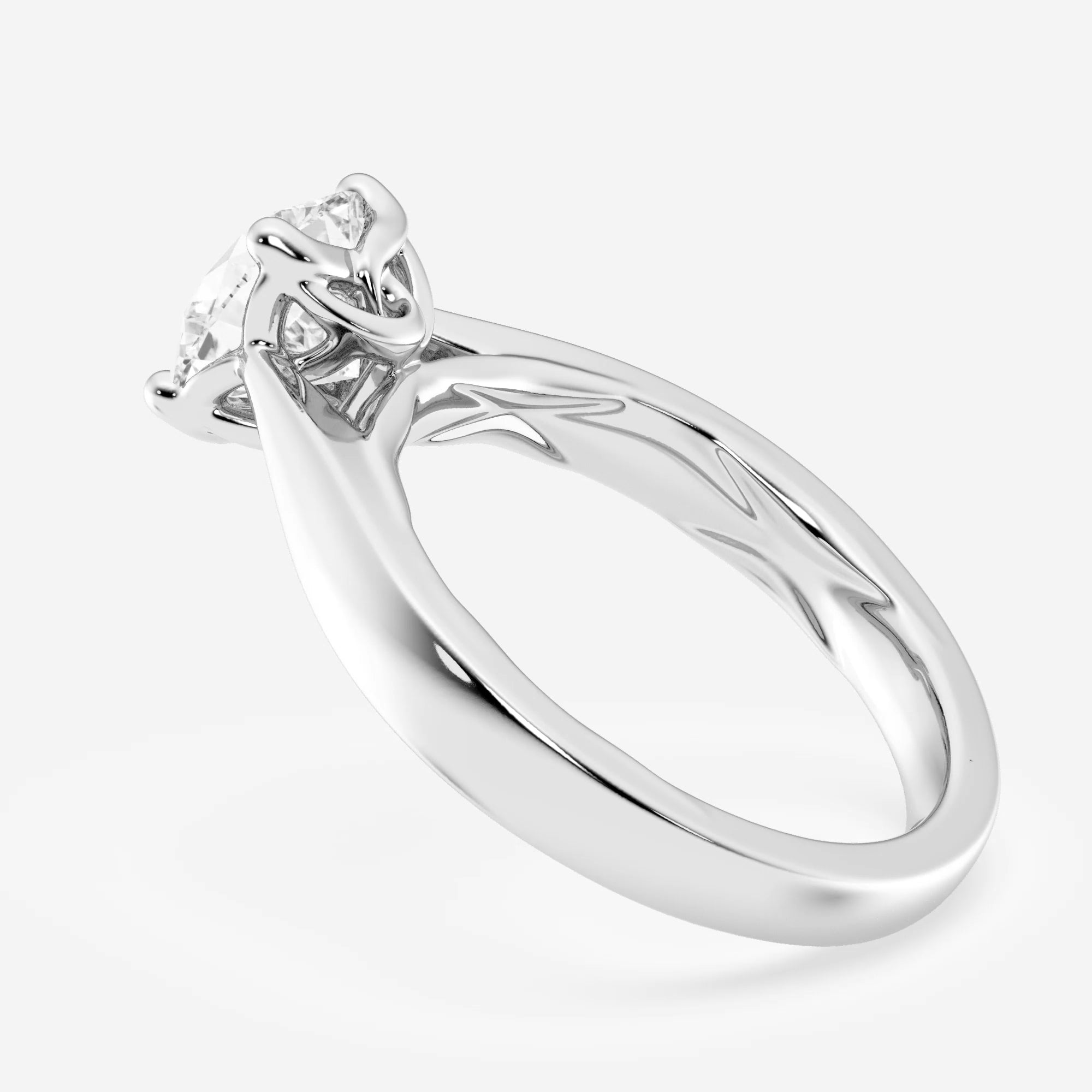 Womens | 1.50 CT Round Cut Lab Grown Diamond | Solitaire Engagement Ring | 14K White Gold | I-J-VS-SI
