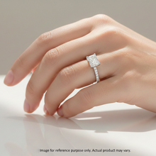 2.00 CT Radiant/Round Lab-Grown Diamond | Engagement Ring | 14K White Gold | G Color | VS Clarity