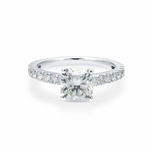 2.50 CT Cushion/Round Lab-Grown Diamond | Engagement Ring | 14K White Gold | G Color | VS Clarity