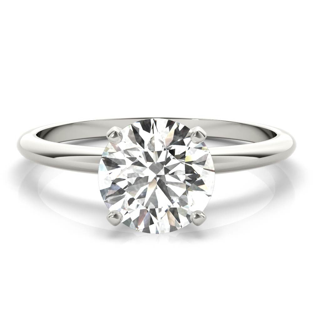 1.00 CT Round Lab-Grown Diamond | Engagement Ring | 14K White Gold | J-K Color | I1-I2 Clarity