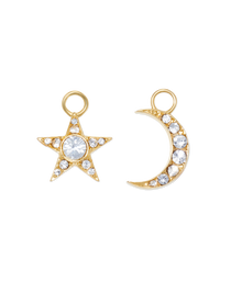 Moon and Star Huggie Charms - Loren Hope