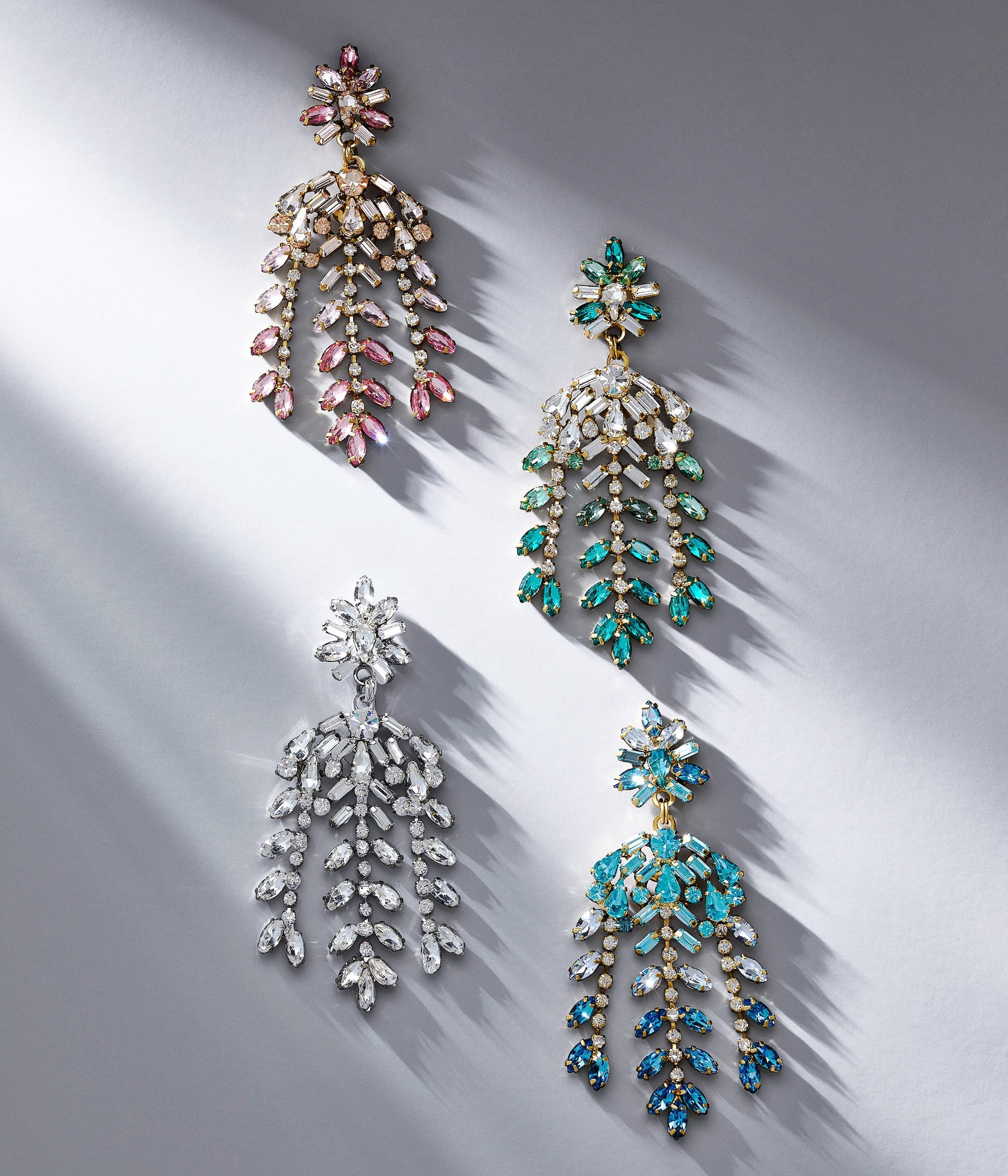 Elena Statement Earrings | Crystal