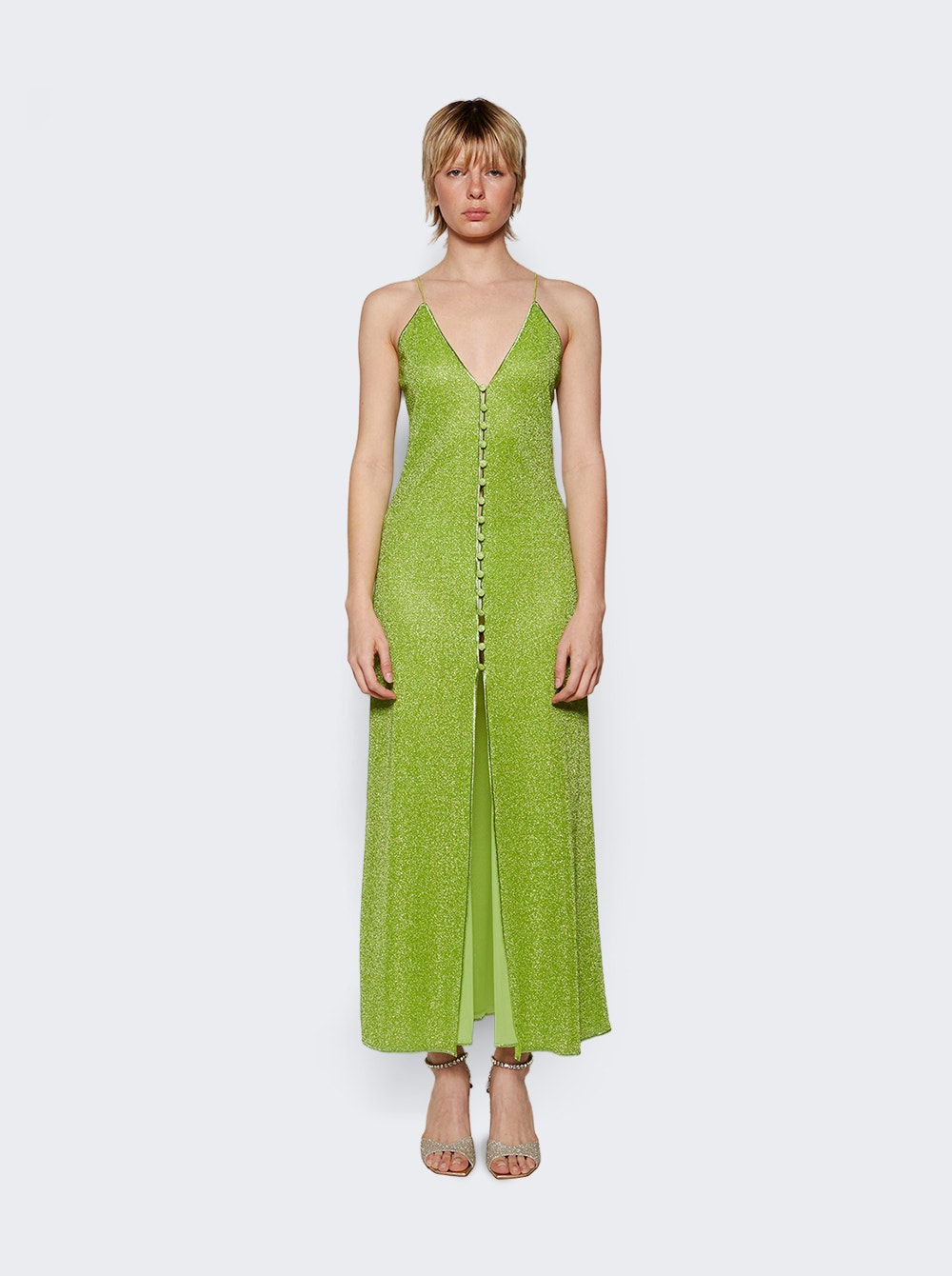 Women | Oséree | Button Up Dress | Lime