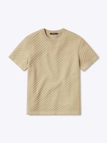 Mens | Riviera Knit Signature-Fit Textured Tee | Linen