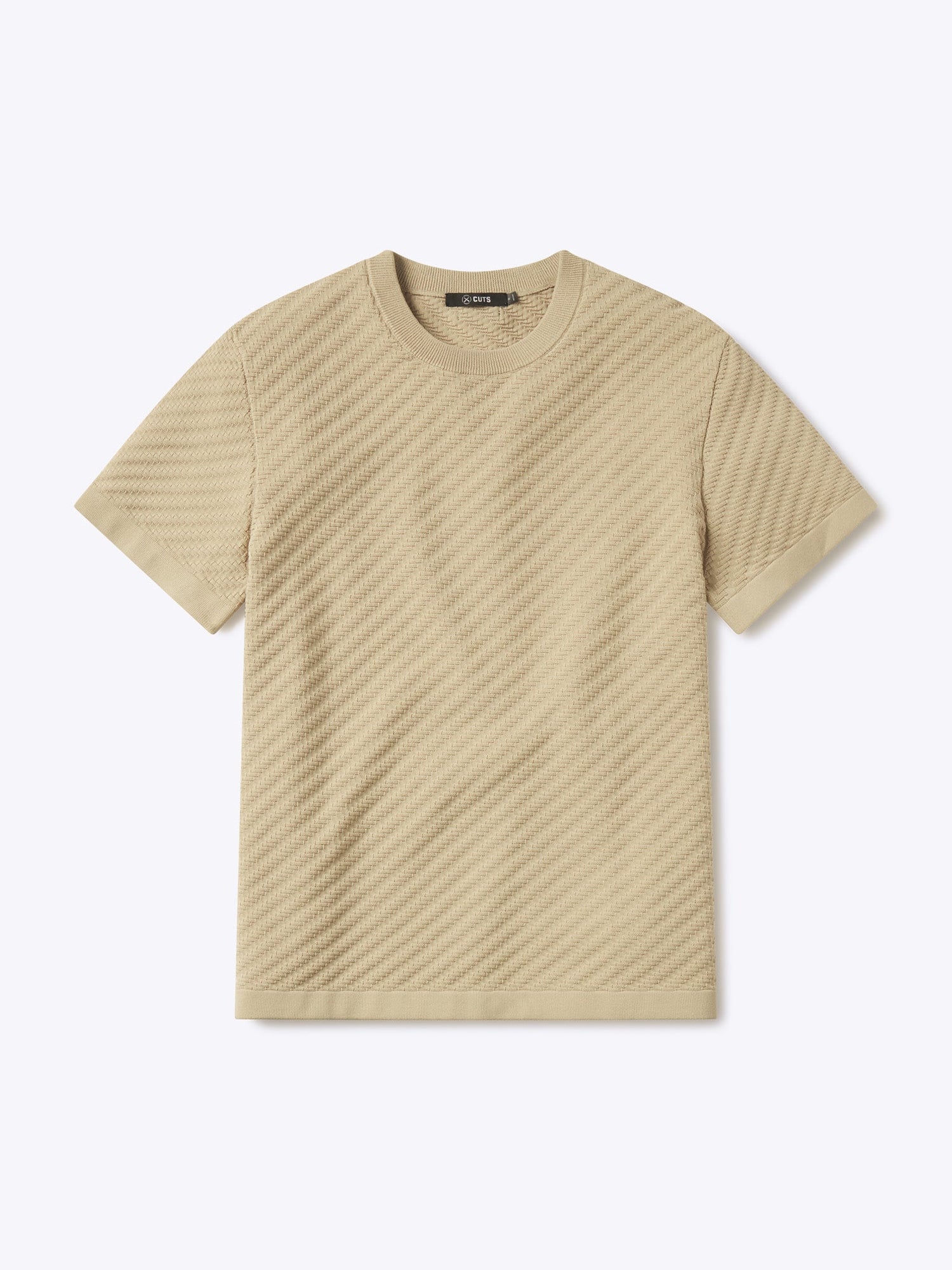 Mens | Riviera Knit Signature-Fit Textured Tee | Linen