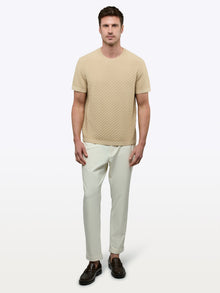 Mens | Riviera Knit Signature-Fit Textured Tee | Linen