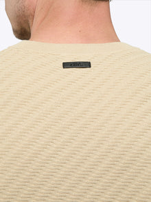 Mens | Riviera Knit Signature-Fit Textured Tee | Linen